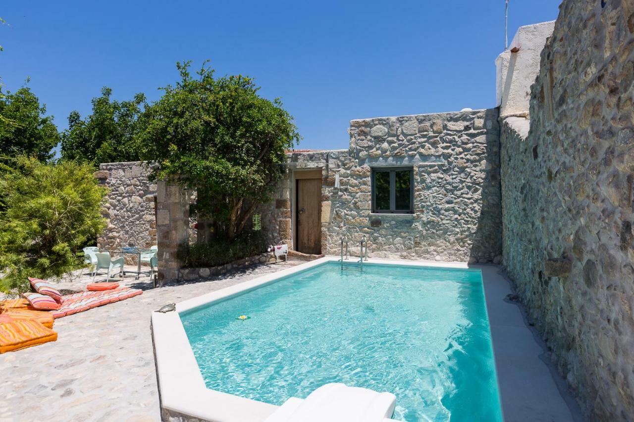 Muazzo Creta Stone House, Nature Escape With Pool, By Thinkvilla Pigí Exteriör bild