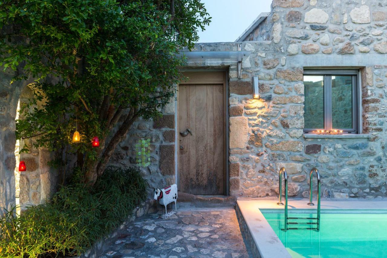 Muazzo Creta Stone House, Nature Escape With Pool, By Thinkvilla Pigí Exteriör bild