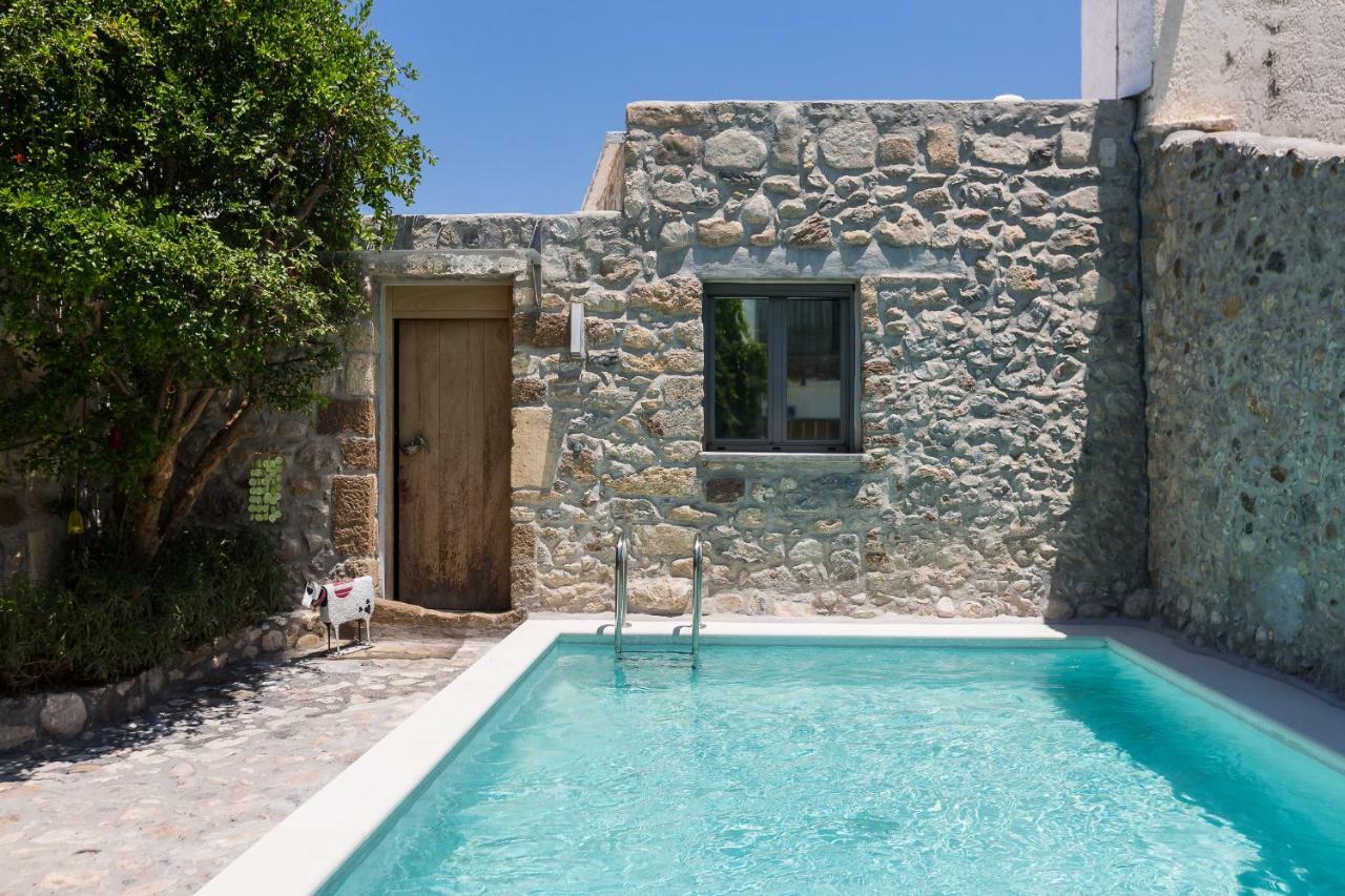 Muazzo Creta Stone House, Nature Escape With Pool, By Thinkvilla Pigí Exteriör bild