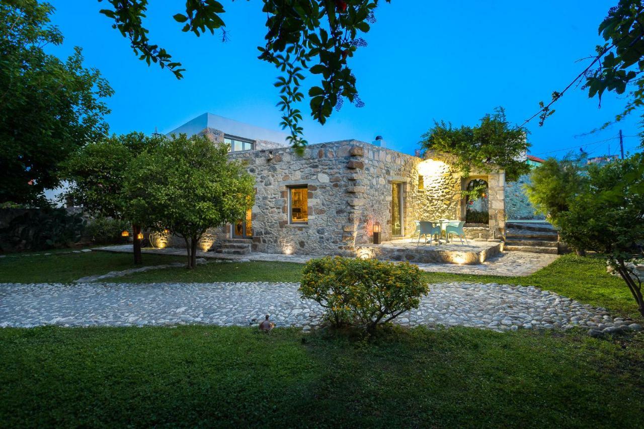 Muazzo Creta Stone House, Nature Escape With Pool, By Thinkvilla Pigí Exteriör bild