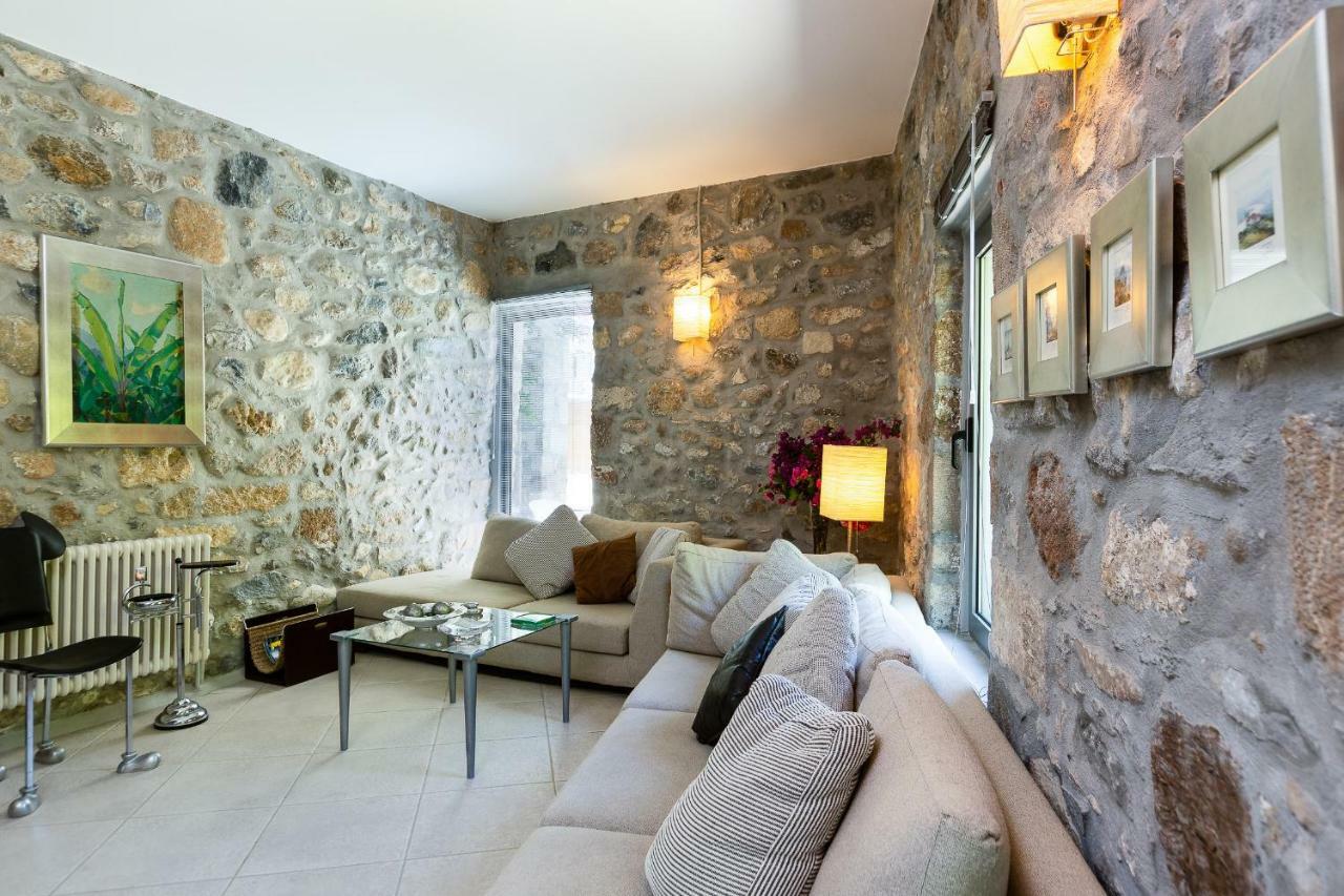 Muazzo Creta Stone House, Nature Escape With Pool, By Thinkvilla Pigí Exteriör bild