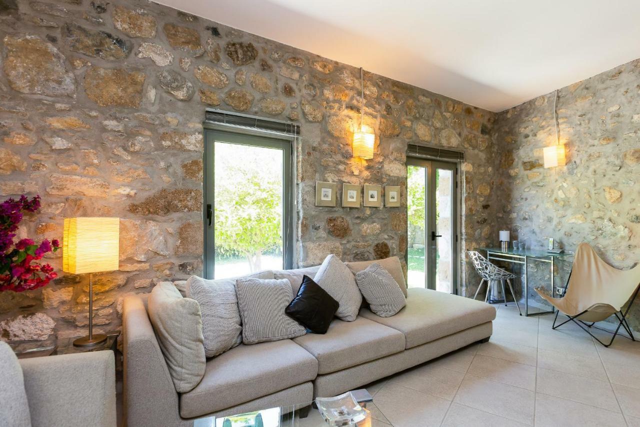 Muazzo Creta Stone House, Nature Escape With Pool, By Thinkvilla Pigí Exteriör bild