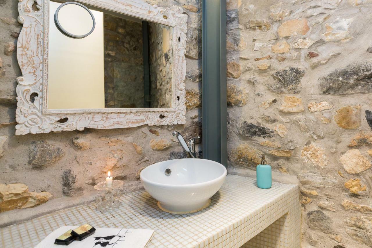 Muazzo Creta Stone House, Nature Escape With Pool, By Thinkvilla Pigí Exteriör bild