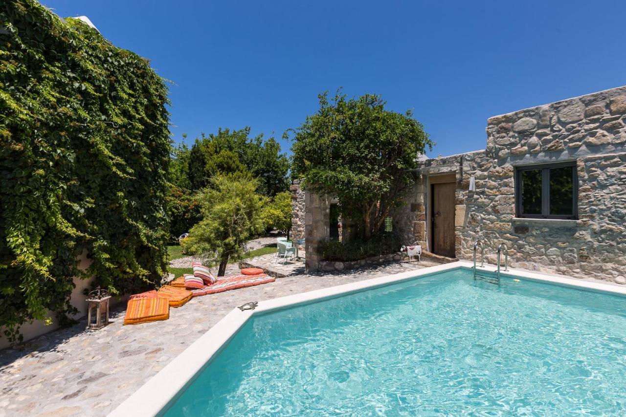Muazzo Creta Stone House, Nature Escape With Pool, By Thinkvilla Pigí Exteriör bild